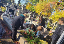 Wizyta na cmentarzu parafialnym