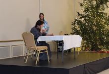 Jasełka dla słuchaczy Uniwersytetu Trzeciego Wieku.