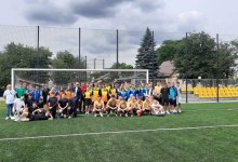 Turniej piłki nożnej na otwarcie boiska w ZS nr 1