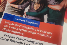 Projekt „Wsparcie rówieśnicze w zakresie zdrowia psychicznego młodzieży (peer support)”