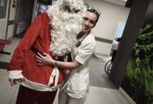 Wizyta wolontariuszy w szpitalu