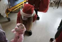 Wizyta wolontariuszy w szpitalu