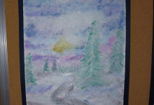 Zima - wystawa prac plastycznych