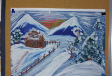 Zima - wystawa prac plastycznych
