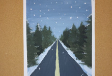 Zima - wystawa prac plastycznych