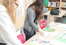 Wiosna, wystawa prac plastycznych