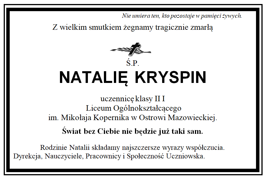 klepsydra Natalii Kryspin