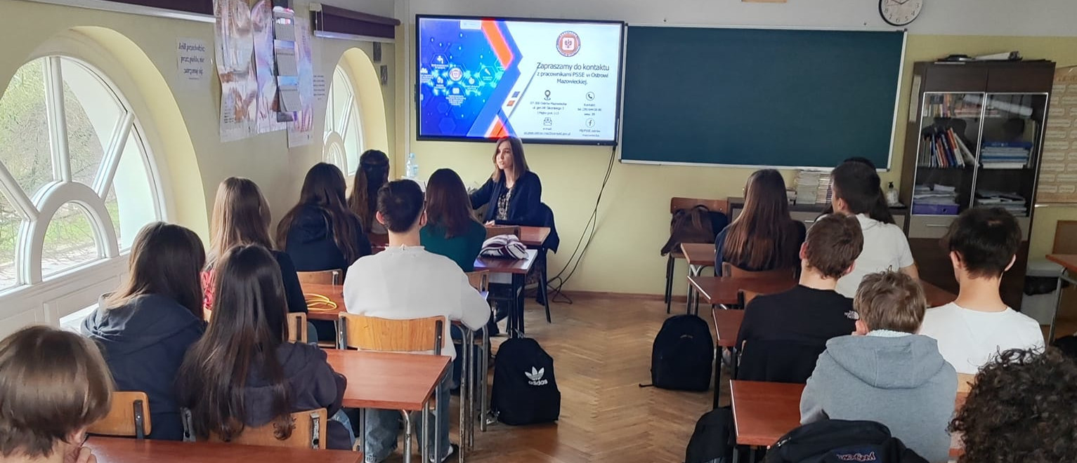 Zajęcia profilaktyczne - szkodliwość napojów energetyzujących oraz e-papierosów