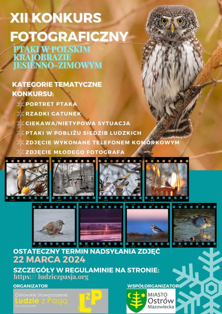 Konkurs Fotograficzny "Ptaki w polskim krajobrazie jesienno-zimowym"