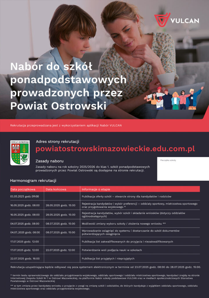 Rekrutacja 2025 - plakat