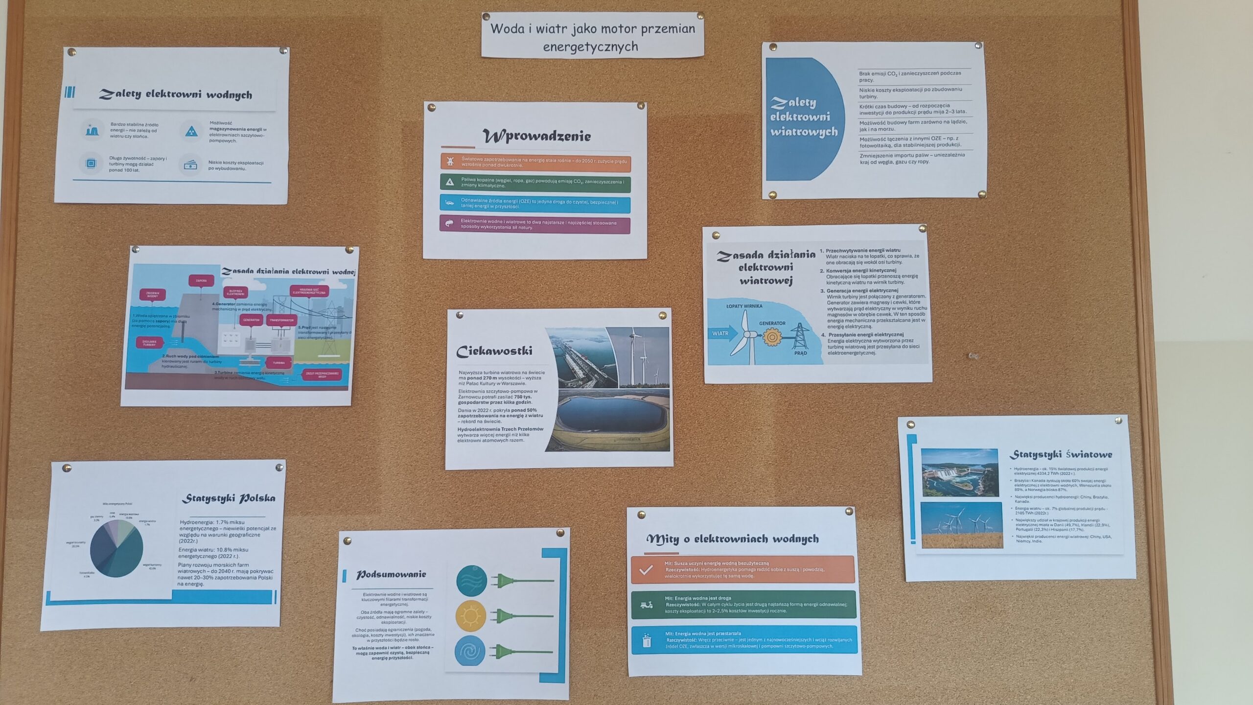 Elektrownie wodne i wiatrowe - praca Jakuba Krakówki