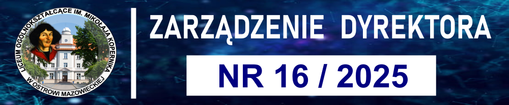 Zarządzenie Dyrektora nr 16/2025