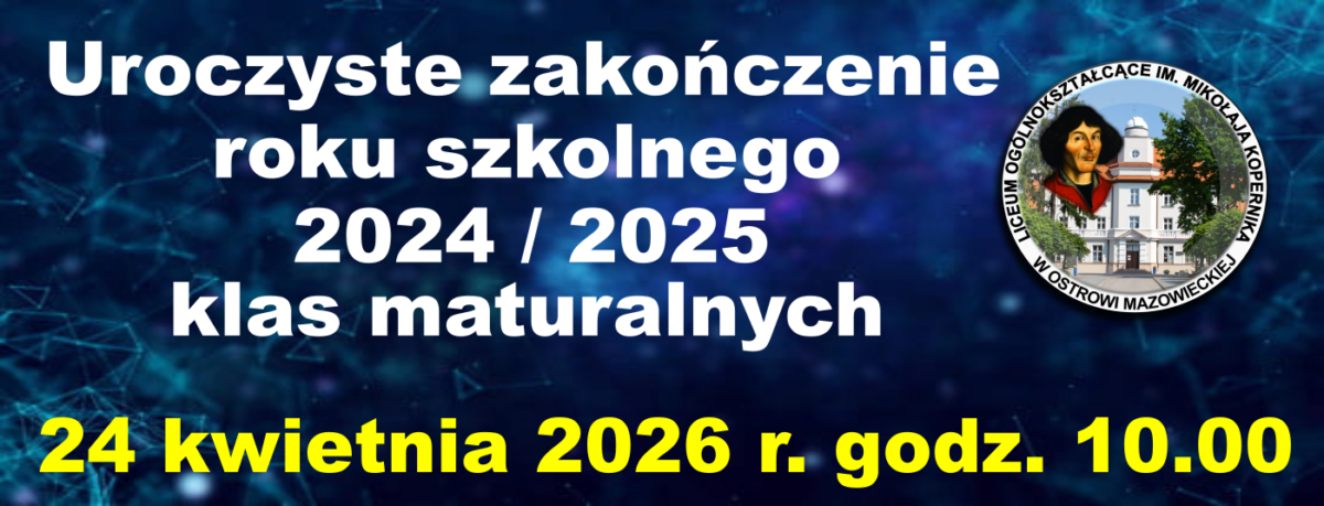 Zakończenie roku klas maturalnych