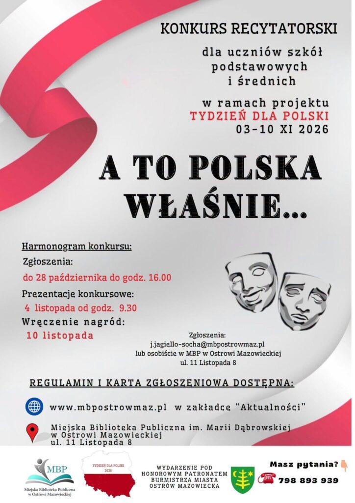 Konkurs Recytatorski "A to Polska właśnie..."