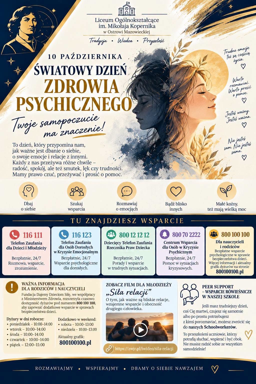 10 PAŹDZIERNIKA – ŚWIATOWY DZIEŃ ZDROWIA PSYCHICZNEGO